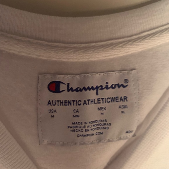 White Champion Crewneck (medium). From a non-smoking home! - Picture 4 of 4